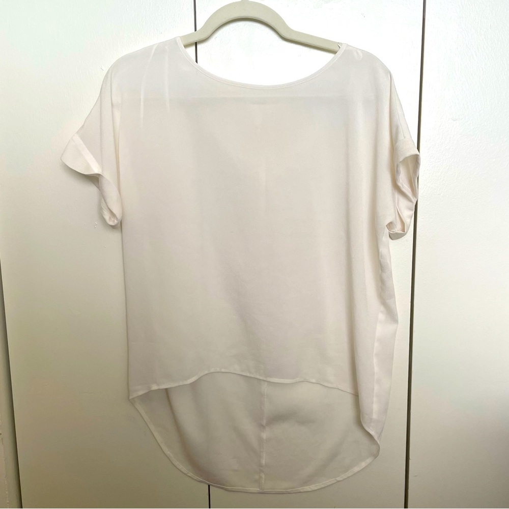 Nordstrom, Frenchi - White Short-Sleeve Blouse - XS